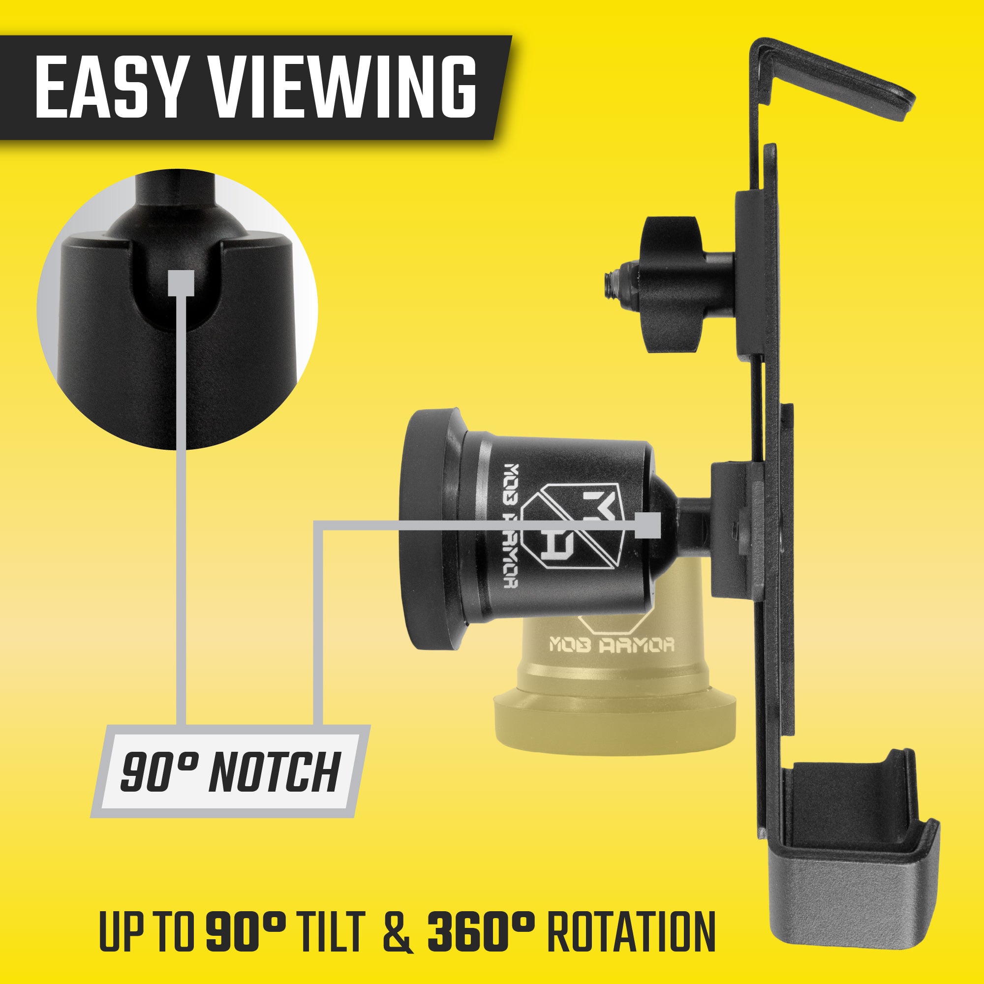 Mob Mount Magnetic - Phone Cradle for Dashboards & Closed Cab Vehicles