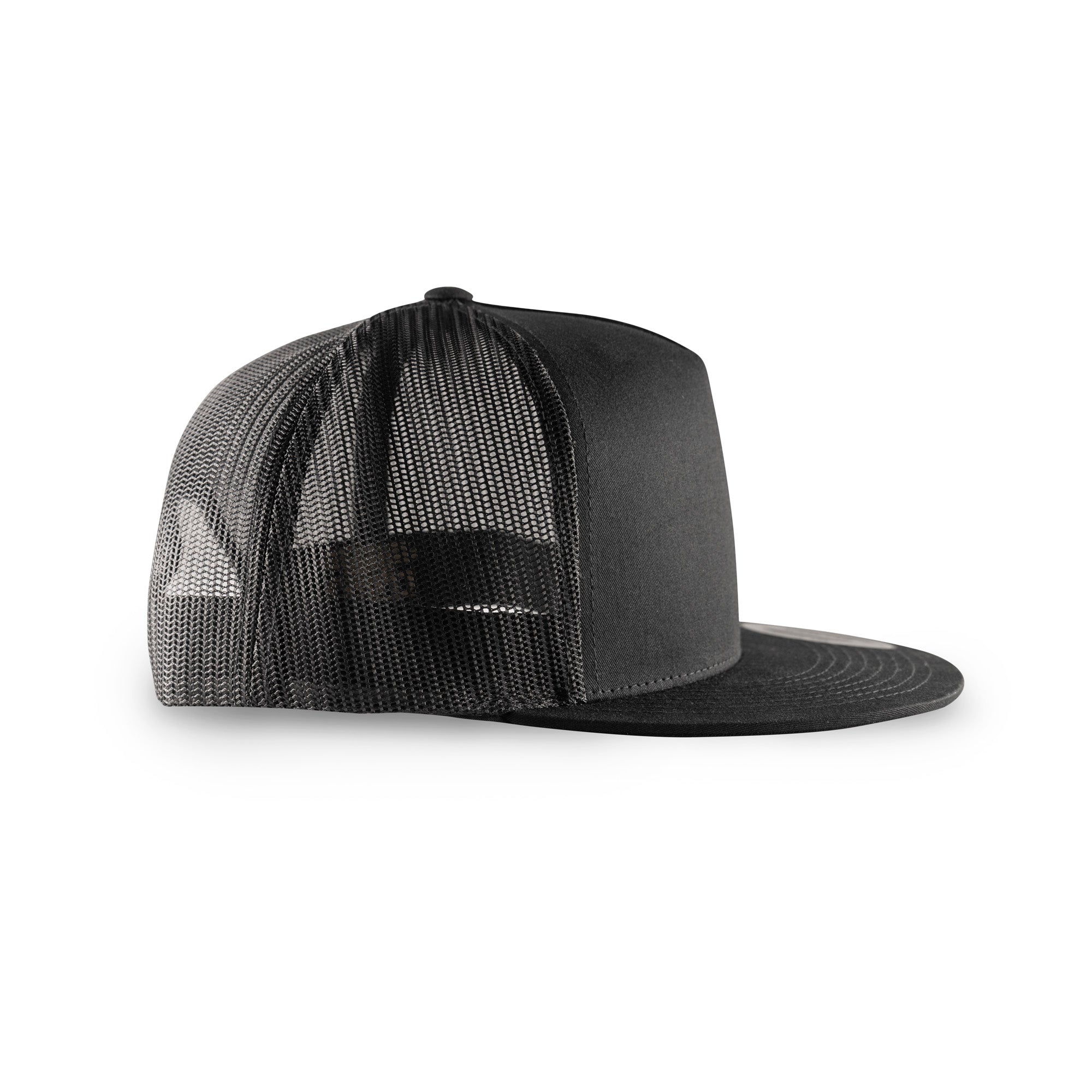Mob Armor Logo Black/Black Snapback Flat Bill Cap