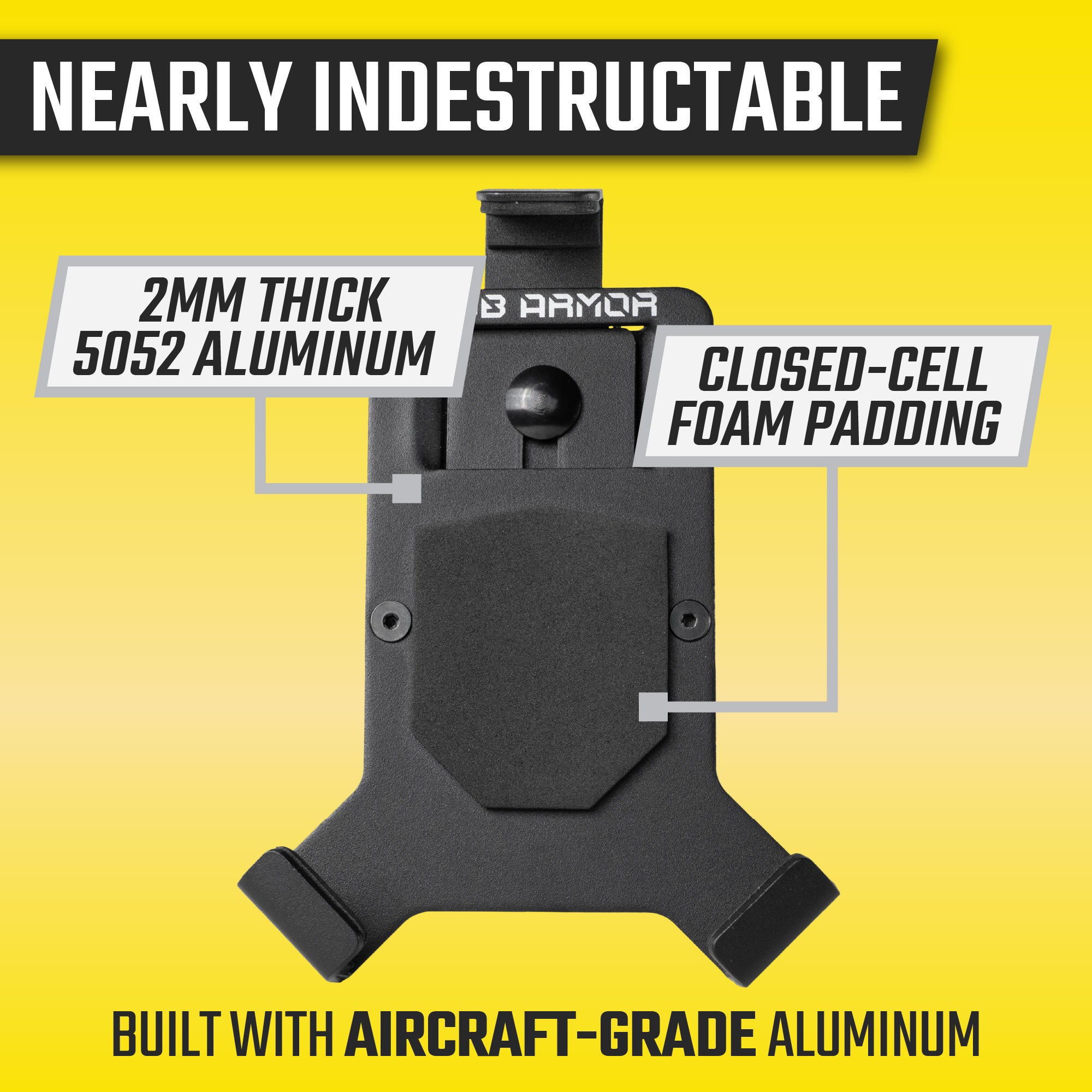 Mob Mount Claw - Phone Cradle for Motorcycle, ATV, Truck, Roll Cages