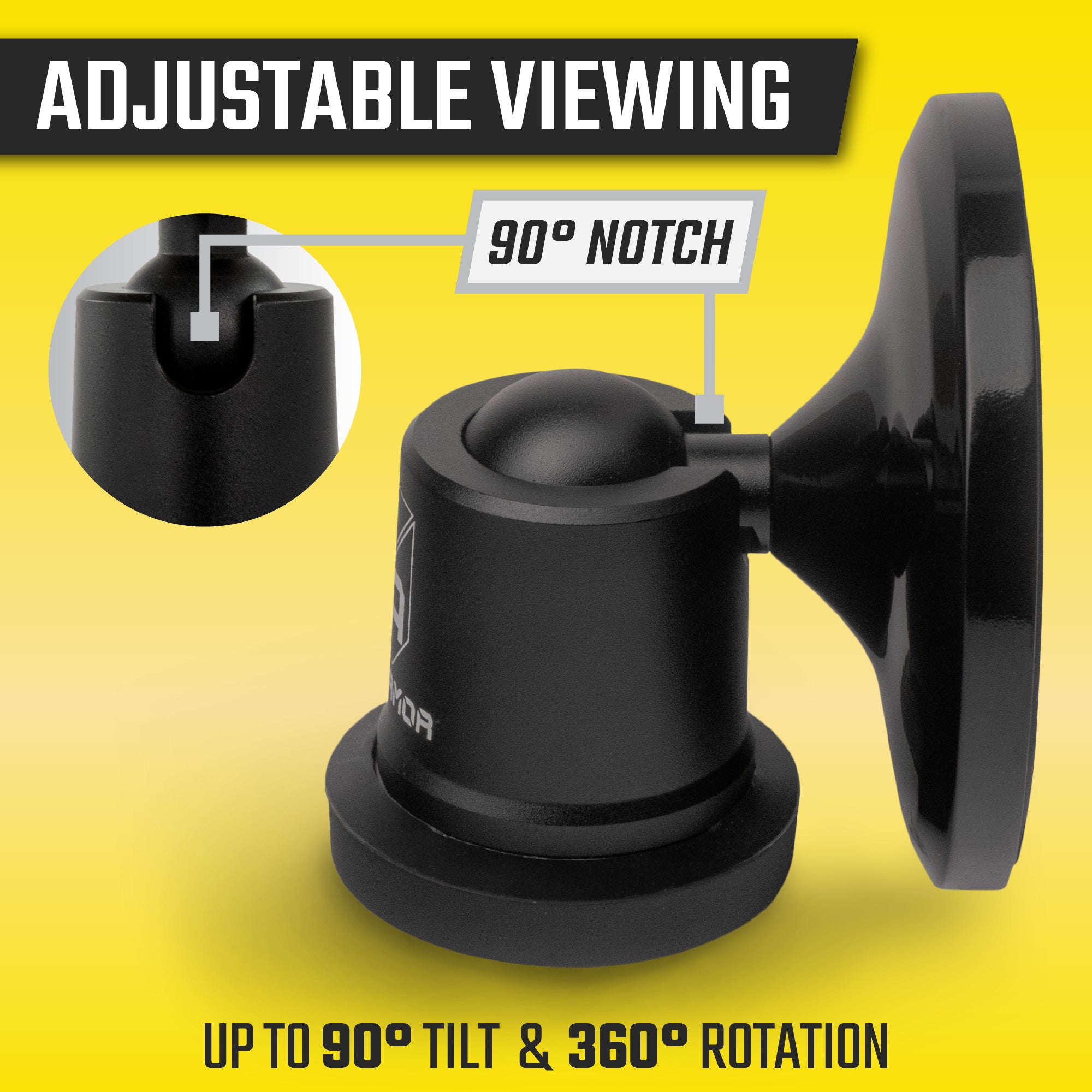 MobNetic Maxx .MS CHROME Finish | Non-Charging MagSafe® Magnetic Phone Mount