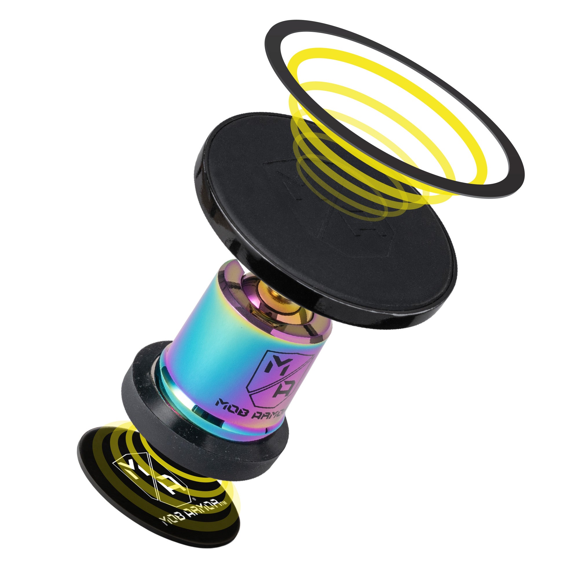 MobNetic Maxx .MS CHROME Finish | Non-Charging MagSafe® Magnetic Phone Mount