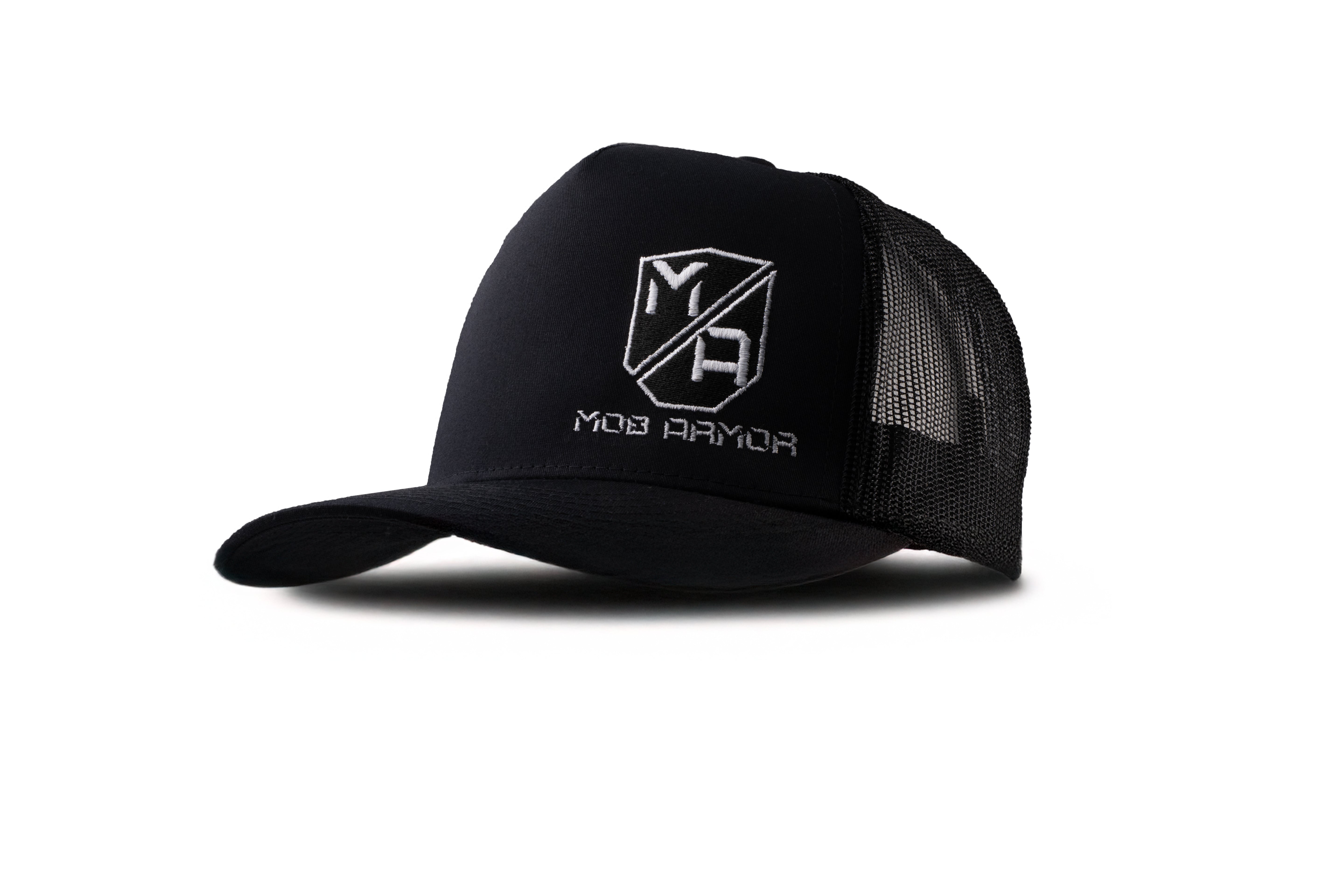 Mob Armor Logo Black/Black Trucker Hat