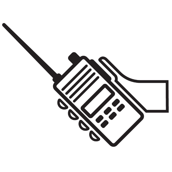hand-held radio icon